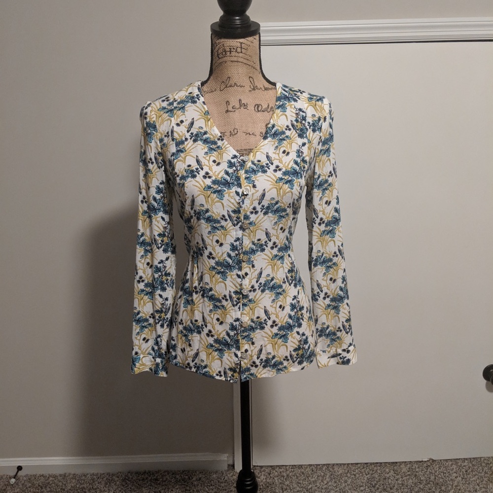 J.Jill Floral Blouse